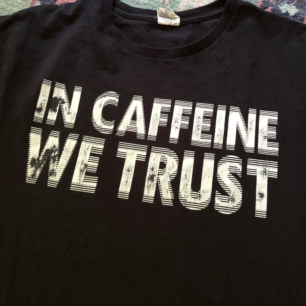 Vintage Coffee Joke Tee Shirt